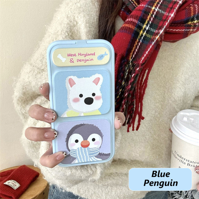 🔥Limited time 50% off🔥🐼🐼🐼Cute Shockproof Phone Case with Folding Stand