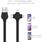 🔥Hot Sale 49% Off🔥3-in-1 (Micro USB+Type-C+Lightning) Data Cable Phone Stand⚡⚡