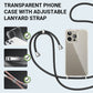 Transparent Phone Case with Adjustable Lanyard Strap