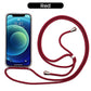 Transparent Phone Case with Adjustable Lanyard Strap
