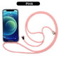 Transparent Phone Case with Adjustable Lanyard Strap
