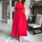 💫Elegance in Motion: Flowy & Flattering Maxi Dress💃Women's Elegant Crew Neck Maxi Dress👗