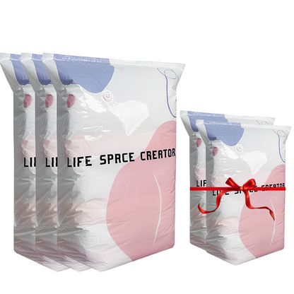 🌸 SISTE DAG – KJØP 2 FÅ 1 GRATIS! 💗 3D-vakuumposer uten pumpe – Plassbesparende gjenbrukbare tetningsposer til sengetøy og klær – Sparer opptil 80 % plass ✨