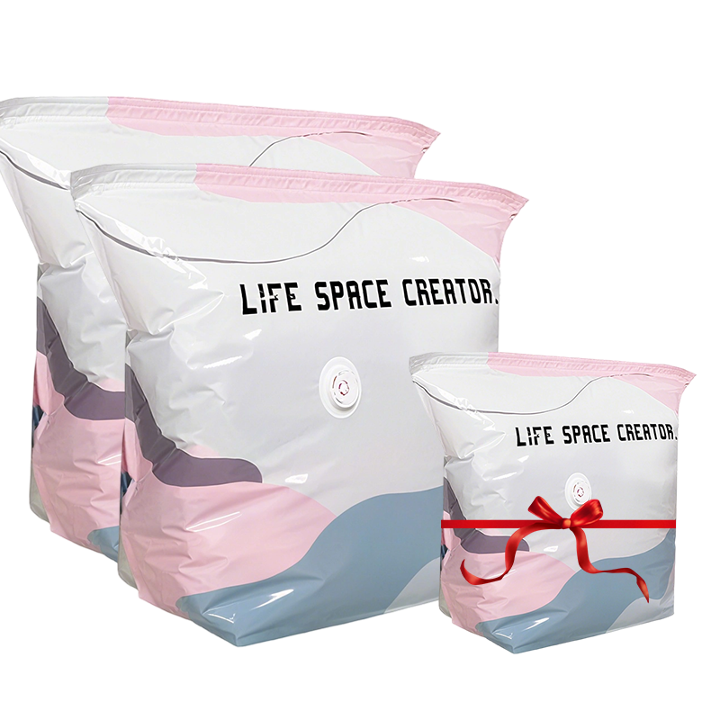 🌸 SISTE DAG – KJØP 2 FÅ 1 GRATIS! 💗 3D-vakuumposer uten pumpe – Plassbesparende gjenbrukbare tetningsposer til sengetøy og klær – Sparer opptil 80 % plass ✨